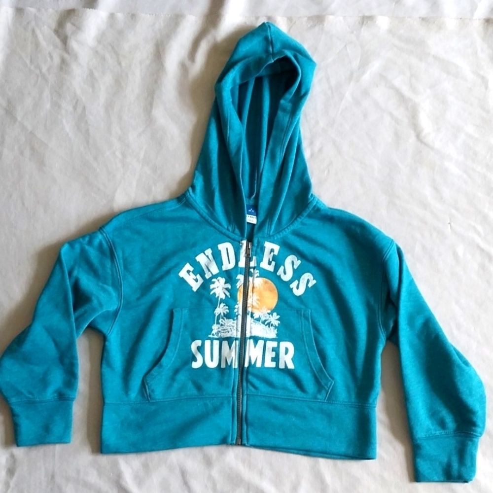 Old Navy NWT front-zip terry girl sweatshirt Small 6-7